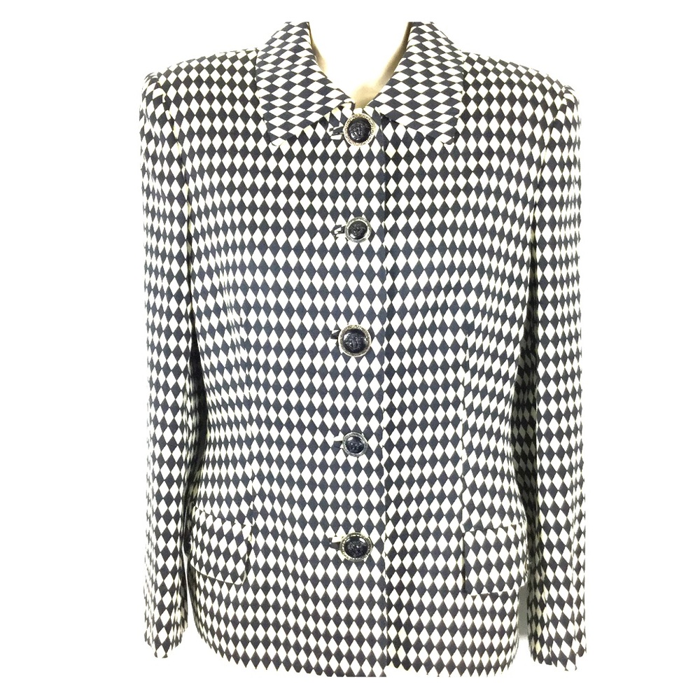 Versace Couture Jacket, Vintage Harlequin Print
